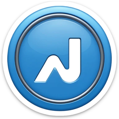 Un V vérification dans un cercle bleu sticker