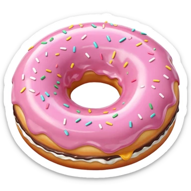 donut frutiger aero style sticker