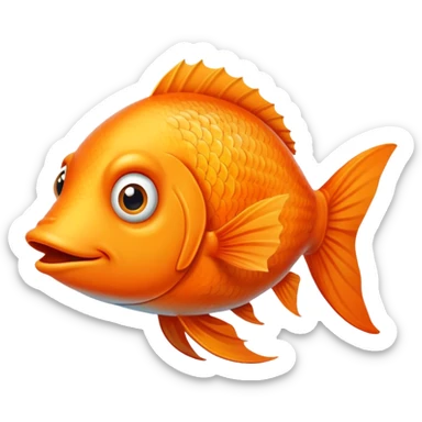 The Derpy looking fish looking to the right sticker