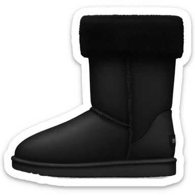 black uggs with black now sticker