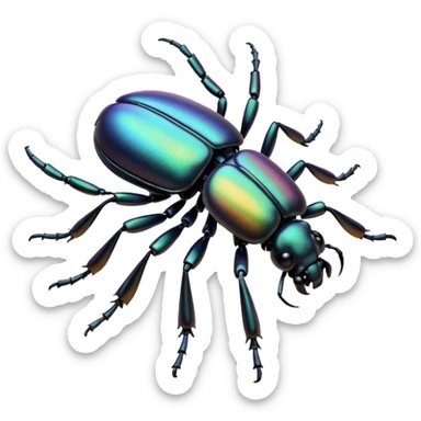 beetle side view sticker