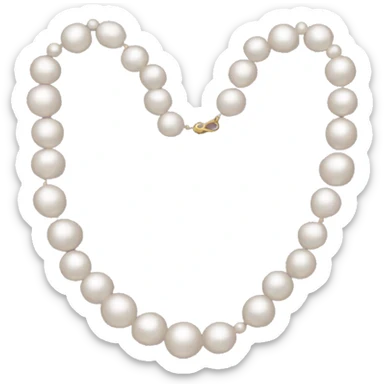 Pearl necklace  sticker