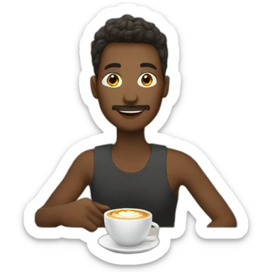 a cafe addict sticker