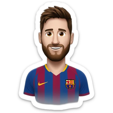 Framboise avec Messi sticker