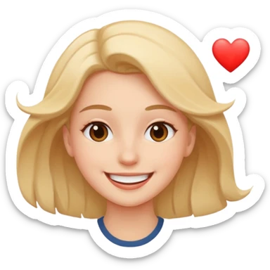 Fall in love sticker