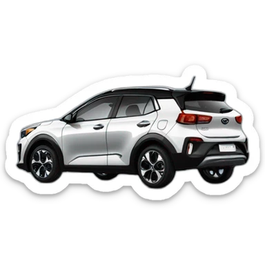 Black Kia stonic in 45 view sticker