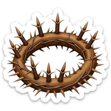 Crown thorns sticker