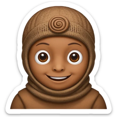 snail in balaclava sticker