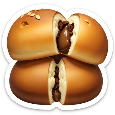 Chocolate filled dough balls  sticker