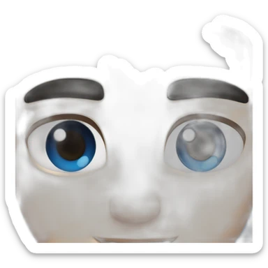 Damon Salvatore with blue eyes  sticker