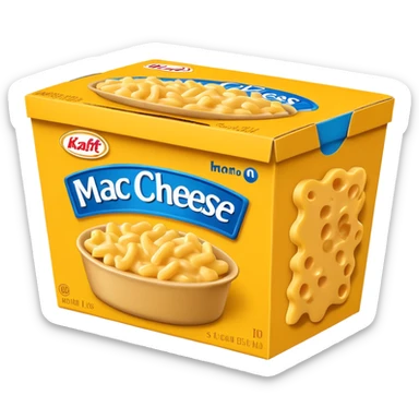 kraft mac n cheese box sticker