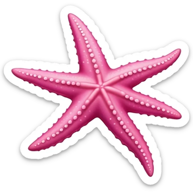 Pink starfish sticker