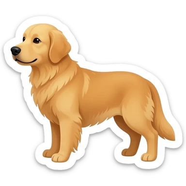 golden retriever dog sticker
