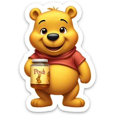 High Winnie the pooh sticker