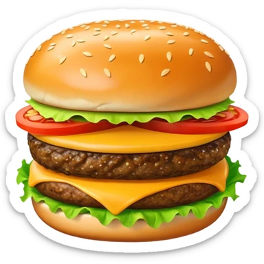 cheeseburger sticker