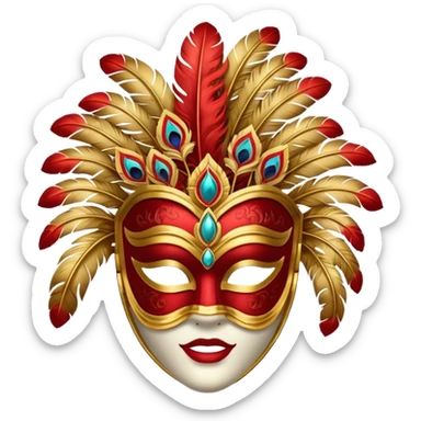 Theatre Performance Mask sticker