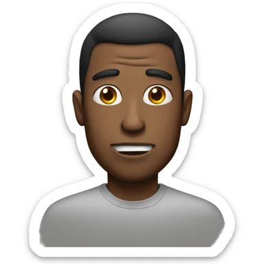 Dumb looking guy sticker