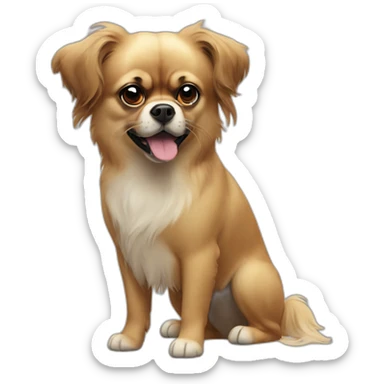 tibetan spaniel sticker