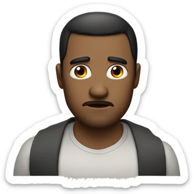 a man readig the worst book ever and feeling disgusted and sick and angr sticker