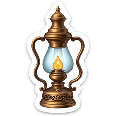 improved renaissance oil lamp sticker