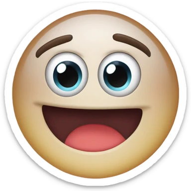 “Create a bright, vibrant angry emoji with big, furrowed eyes, downturned eyebrows, and a tense mouth, like popular TikTok emojis.” sticker