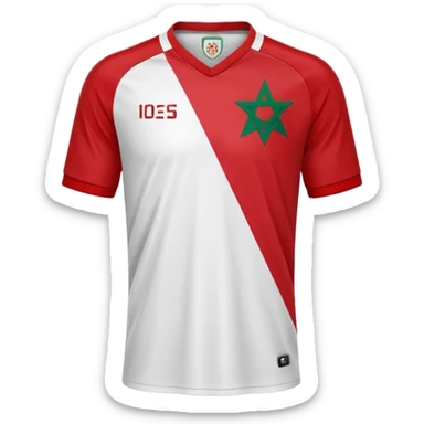 Maillot du Maroc foot sticker