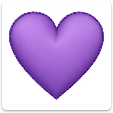 purple heart with patchwork pattern sticker