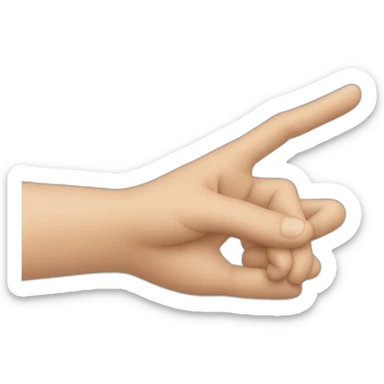 a hand indicating something small by using the thumb and index finger sticker