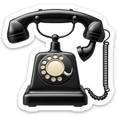 telephone receiver sticker