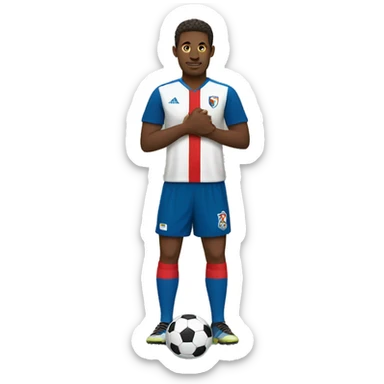 joueur de foot sticker
