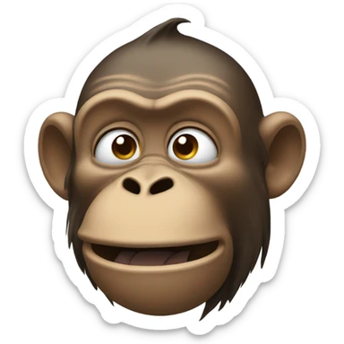 Monkey sneeze sticker