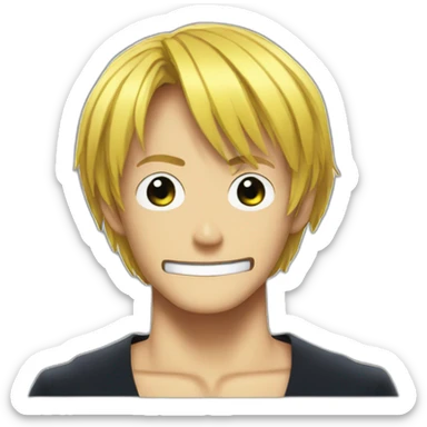 Sanji one piece live action sticker