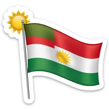 Kurdistan flag emoji sticker