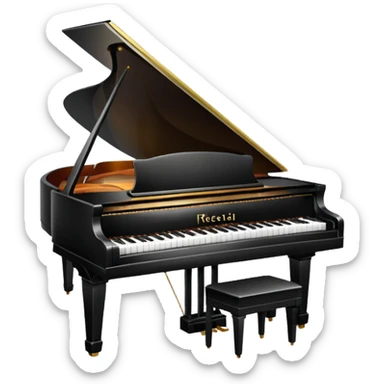Piano recital sticker