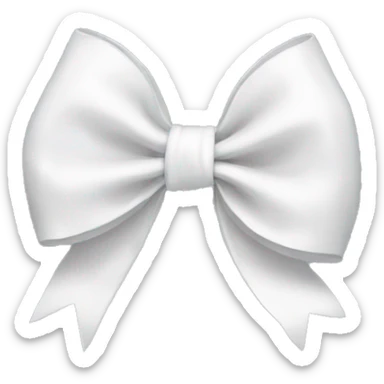 white bow sticker