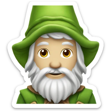 Lutin de jardin sticker