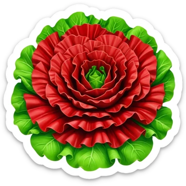 Lolla Rossa lettuce sticker