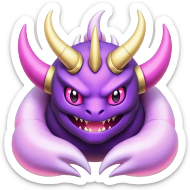 Pokemon legendary purple and pink Giratina sticker