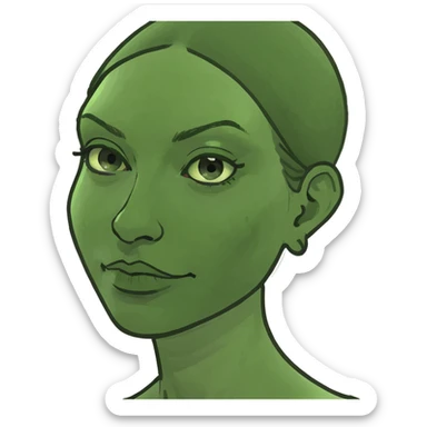 Mujer pelinegra sticker