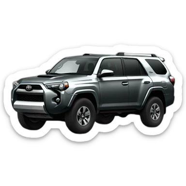 Toyota 4runner gris metalico sticker