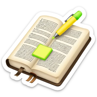 bible with highlighter sticker