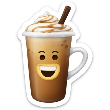 iced carmel coffe sticker