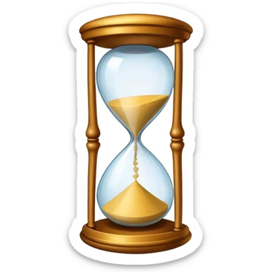 The number 23 in the shape of an hourglass or clock  sticker