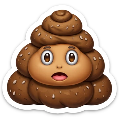 Caca popo sticker