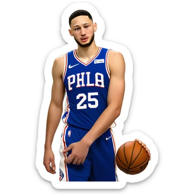 Ben simmons no beard upset crying sticker
