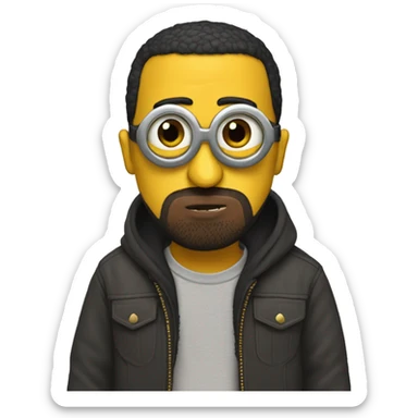 Minion kanye west sticker