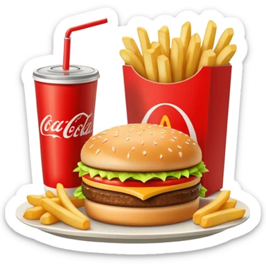 1990’s McDonald’s meal sticker