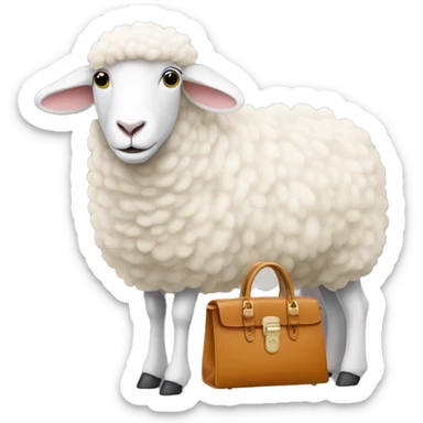 Sheep with a birkin sticker