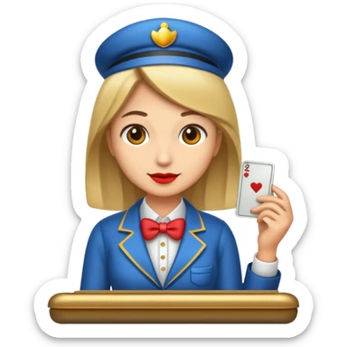 casino cashier sticker