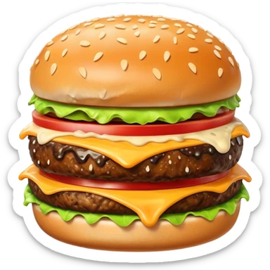 burger looks cold sticker